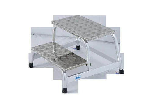 "Assembly step 2 steps aluminum ladder image"