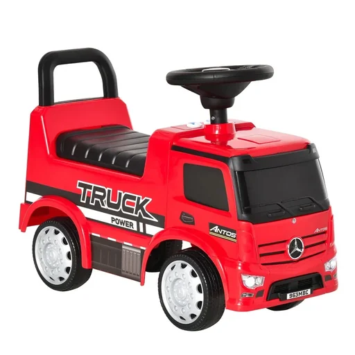 "Ride-on vehicle, ride-on car, baby ride-on, children's vehicle licensed by Mercedes ANTOS truck style with light for children from image"