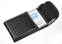 Check business cards and cigarette case