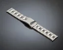 Watch strap stainless steel matt-partially polished