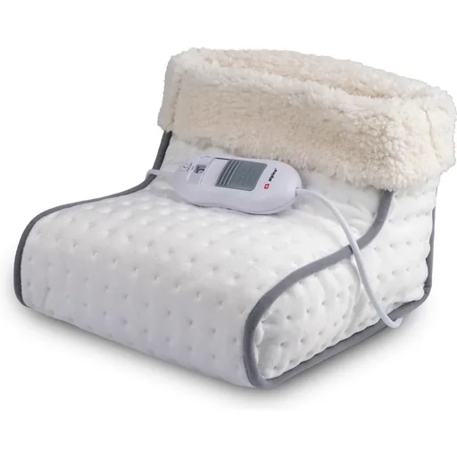 "Electric Foot Warmer - 3 Heat Settings - Washable Inner Sleeve - 100W - White image"