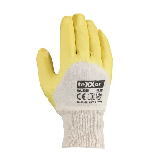 "Nitrile work gloves for men, size 10, 3 pairs image"