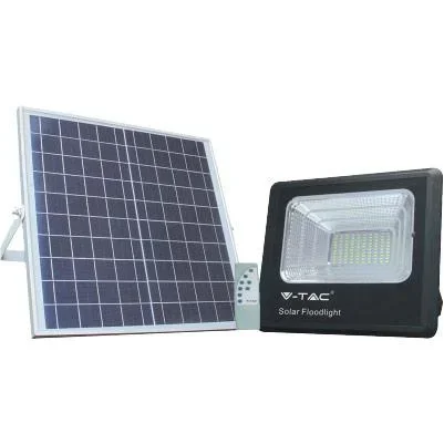 "VT-60W solar spotlight with separate solar panel - 20W - 1650 lumens - 4000K - solar energy image"