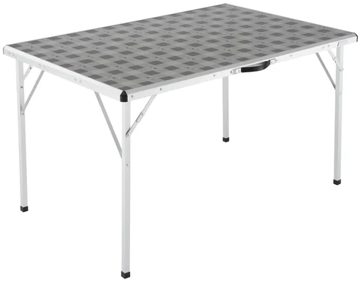 "Camping table with antimicrobial tabletop, sturdy frame, foldable legs, and carrying handle, 120 x 80 x 70 cm image"