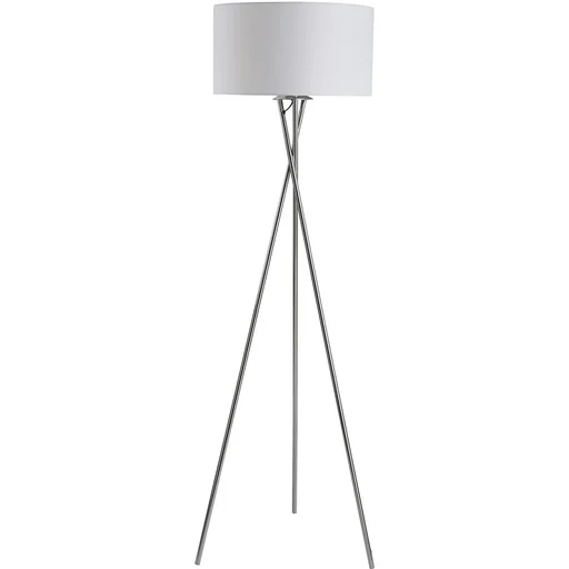 "Floor lamp with fabric shade image"