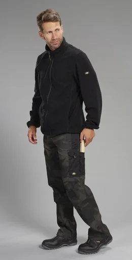 "Fleece jacket, color black, size M image"