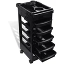 Hairdressing trolley on wheels made of plastic