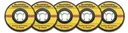 Cutting discs 125 mm - 5 pieces - thickness 1.0 mm, for metal