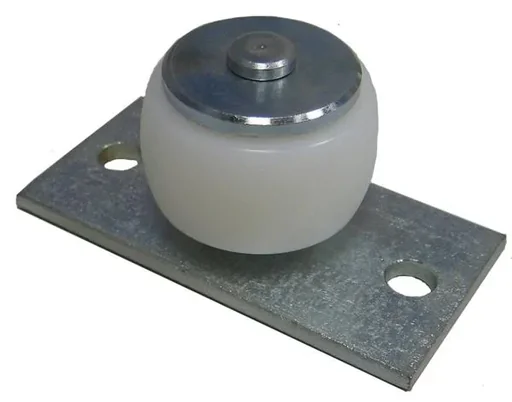 "Galet de guidage extérieur pour portail coulissant avec plaque image"