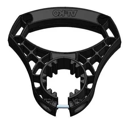 "Maneuvering handle for support wheel, Ø 48 mm image"
