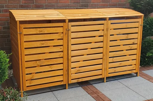 "Garbage can box "Vario III" for 3 tons, honey brown image"