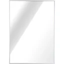 Wall mirror bathroom mirror 60 x 80 cm mirror hallway mirror aluminum frame silver