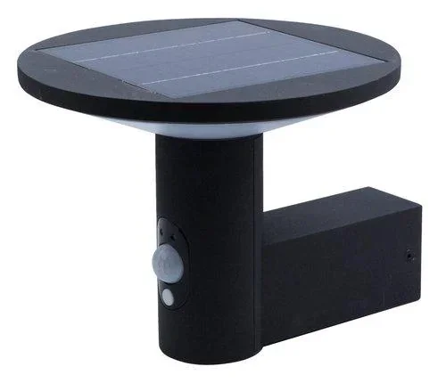 "Solar LED wall light KARINA black, 3.3 watts, 210 lm, warm white image"