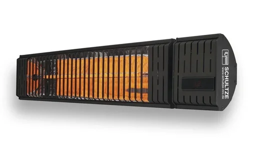 "Radiateur infrarouge, dimmable avec télécommande, 2500W 230V, IP54, noir image"