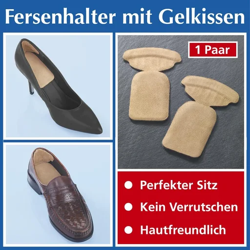 "2 in 1 Gel Heel Support with Shoe Insole, Nude/Skin Color, 1 Pair image"