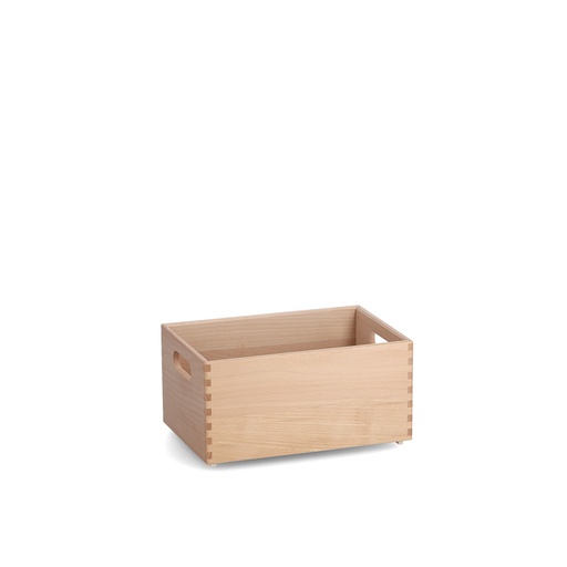 "All-purpose box, varnished beech, 30 x 20 x 15 cm image"