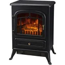 Electric fireplace freestanding fireplace 1850 watts black