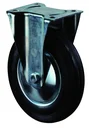Fixed castor with solid rubber tyres, wheel diameter 200 mm