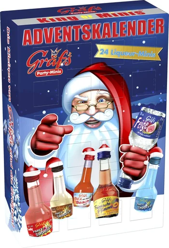 "Gräfs Advent calendar, filled with 24 mini spirits image"