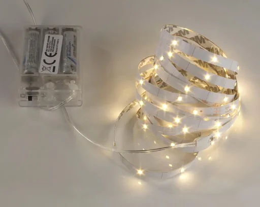 "LED strip with 90 warm white LEDs image"