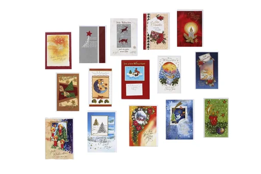 "Christmas greeting cards, 15 pieces image"