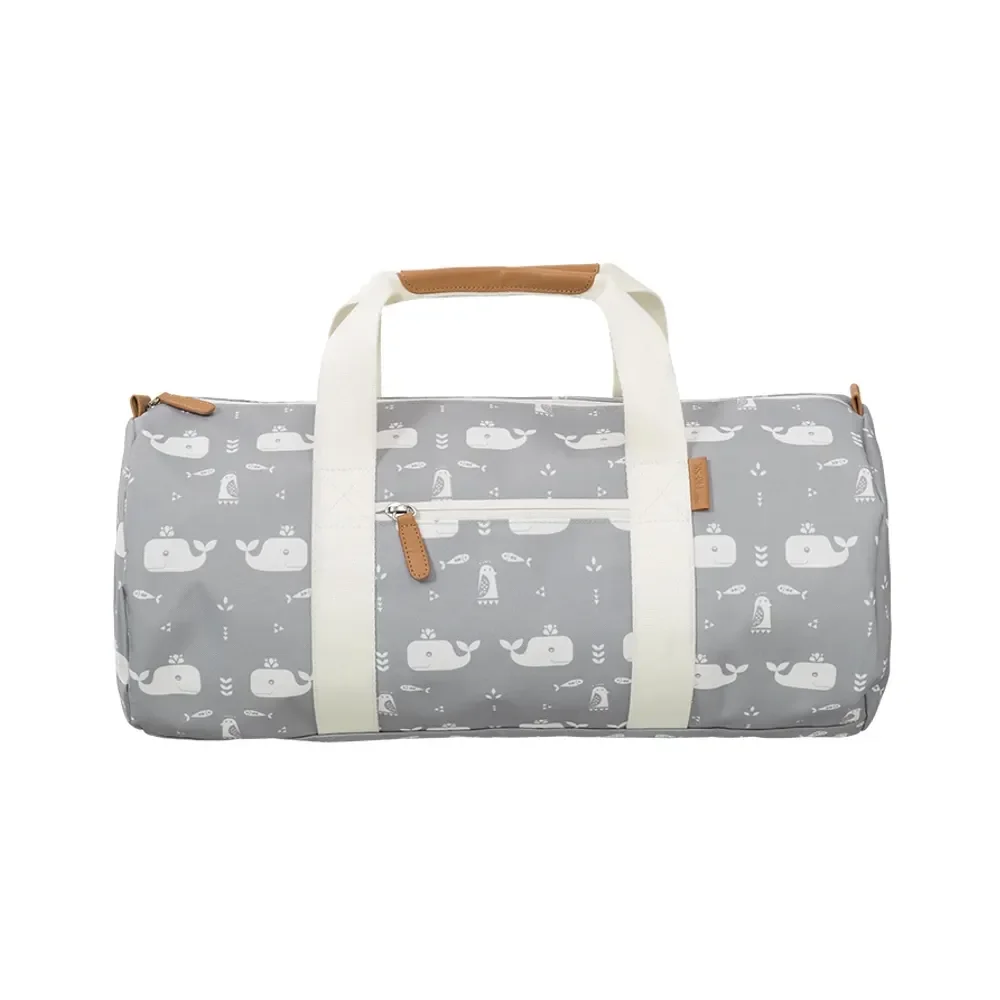 "Fresk Sac de sport enfant, sac de voyage enfant, sac de natation enfant - Baleine Grise image"
