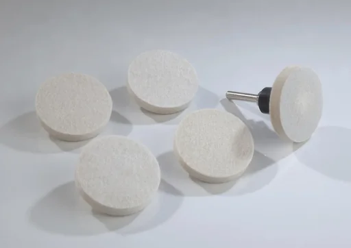 "Felt polishing discs set 5 pcs., diameter 50 mm image"