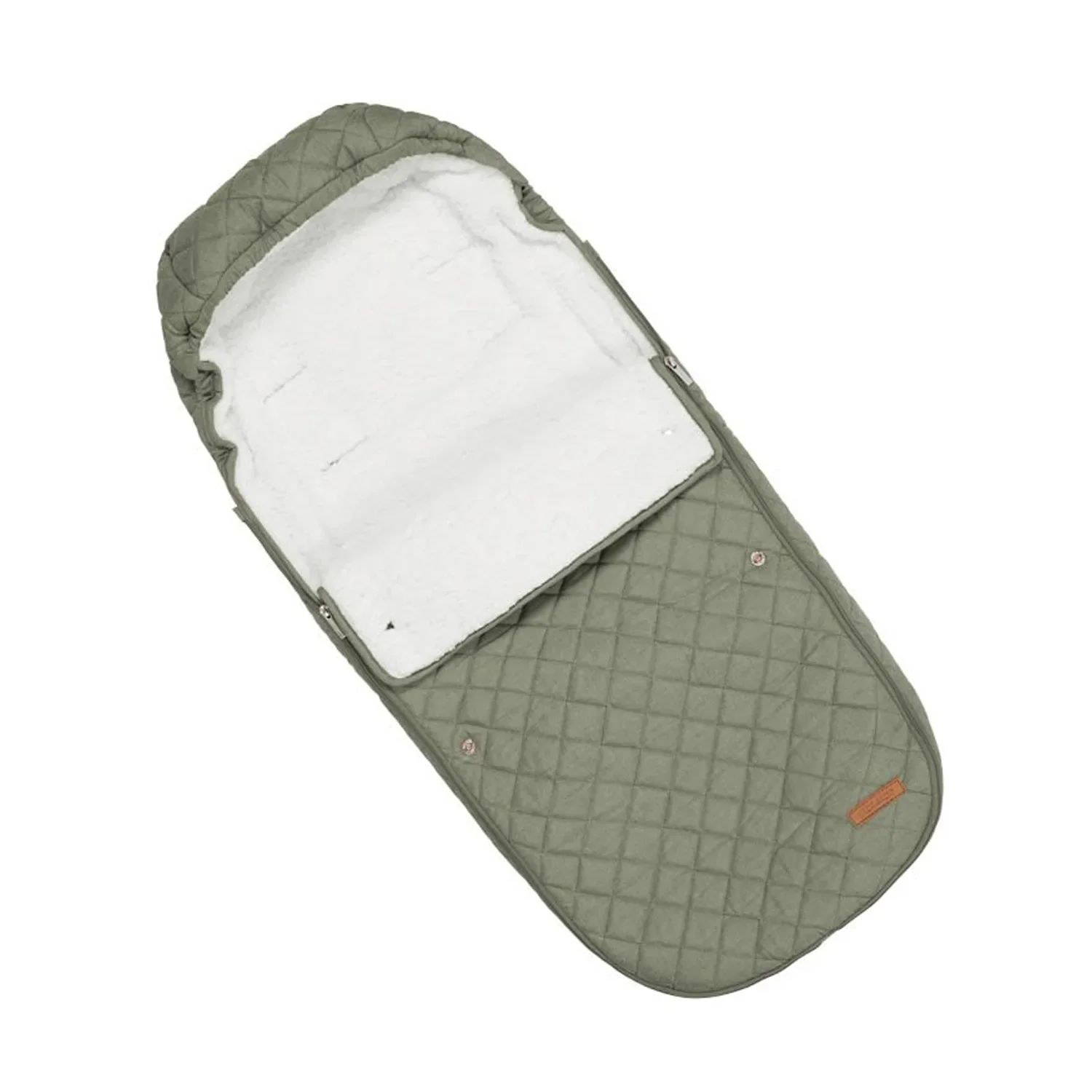 "Little Dutch Chancelière, Chancelière d'hiver, Chancelière pour bébé - pour poussette, Olive Vert image"