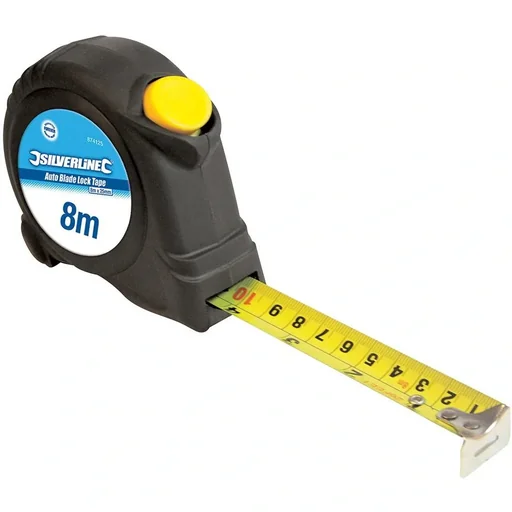 "Self-locking tape measure display box 24 pieces, 8 m x 25 mm image"