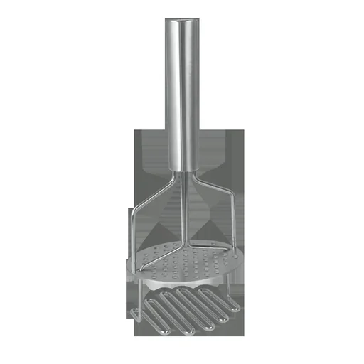 "Double potato masher "Imperial" with spring and perforated plate, stainless steel image"