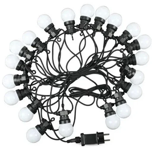 "VT-71020 String Lights - Waterproof - 20 LED Bulbs - 3000K - 10M image"