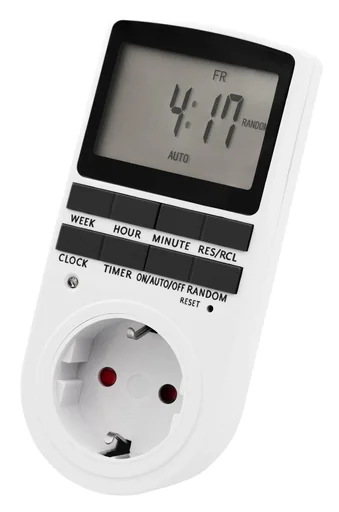 "Digital timer with 10 switching programs image"