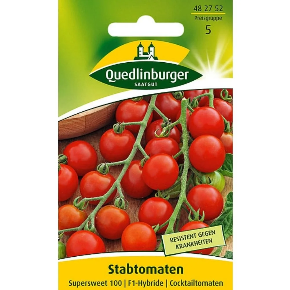 "Graines de Tomates Supersweet 100 F1: Tomates Cerises Résistantes et Savoureuses image"