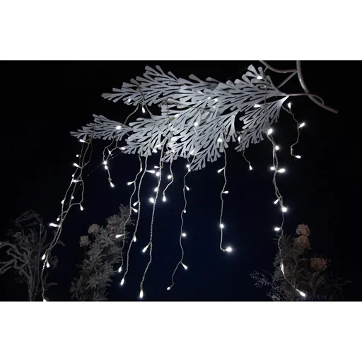 "Vellight Christmas Lights - 2 x 0.6 m - 72 LEDs - White - Indoor & Outdoor image"