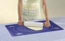 Silicone baking mat with dividers
