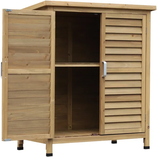 "Equipment cabinet with louvre doors image"