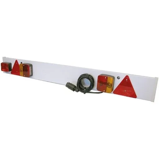 "Lighting panel 120x14cm with rear fog light 9m cable 12V 7p image"