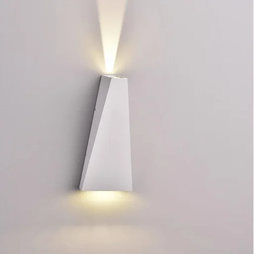"VT-826 LED wall light - for indoor and outdoor use - 6W - 3000K - 660 lumens - white image"
