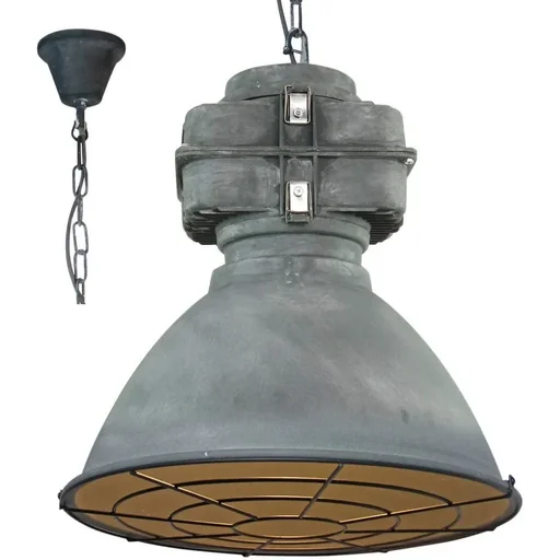 "Hanging light Anouk XL with grid 93680/70 concrete 48 cm image"
