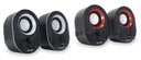 Stereo 2.0 speakers for notebook/PC in black/white