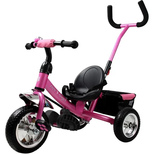 "Children's Tricycle Angel - Metal - Handlebar - Pink image"