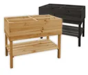 Balcony herb bed on legs honey brown