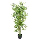 Artificial plant with pot bamboo 120 cm green