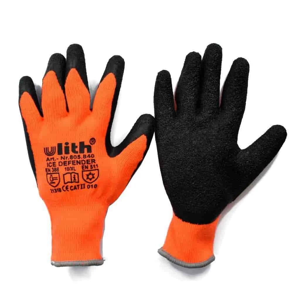 "Gants de Travail Hiver Chauds, Taille XL/10, Orange image"