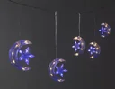 Moon and star fairy lights