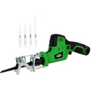 Accu reciprocating saw / branch saw - 152 mm saw blade WITH corresponding saw blades 4 pieces