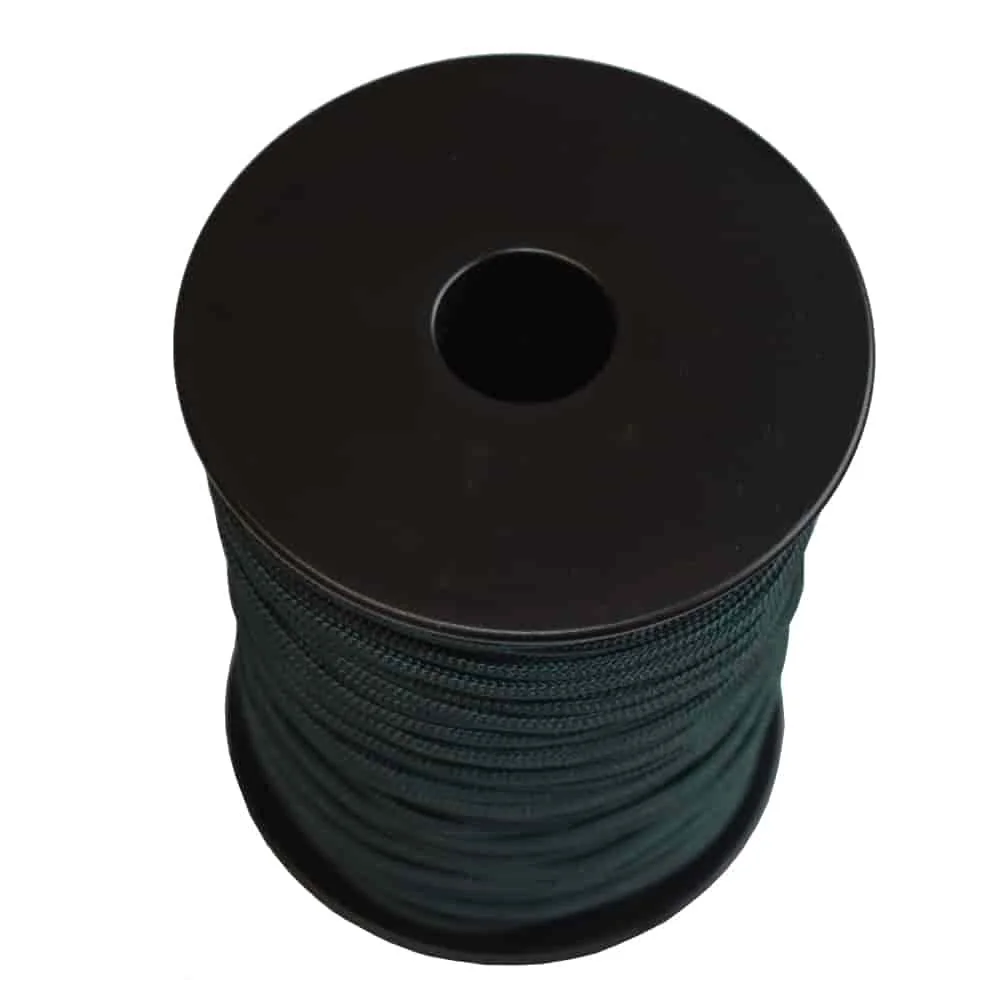 "Corde de fixation PP tressée 2,5mm noir-vert 500m image"
