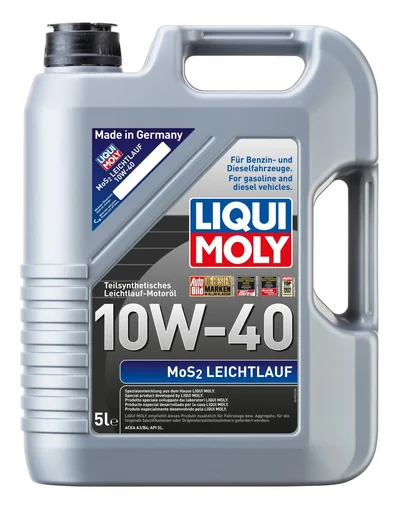 "Semi-synthetic low-friction engine oil MoS2 Leichtlauf 10W-40, 1 liter image"