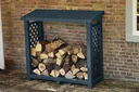 Rangement à bois, anthracite