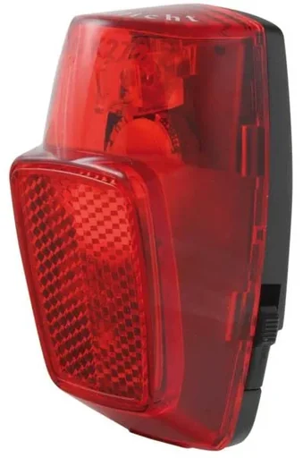 "LED bicycle rear light with parking light function for mudguard mounting image"